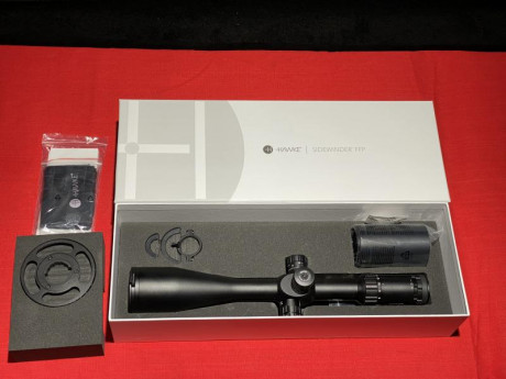 VENDO VISOR HAWKE SIDEWINDER FFP 6-24X56 MIL IR 
Menos de 50 disparos. 
PRECIO 375. No negociable ni cambios.

Tlf 00
