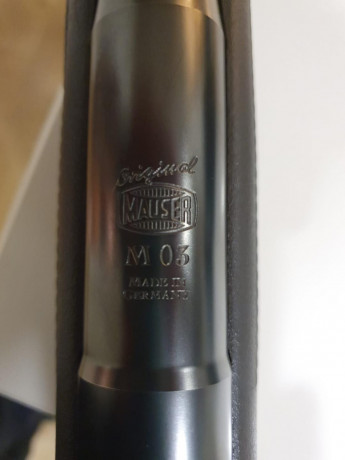 Mi amigo Jaime, vende  rifle Mauser m03 del calibe 7 mm RM  por dejar la caza. Estado impecable, con cañon 02