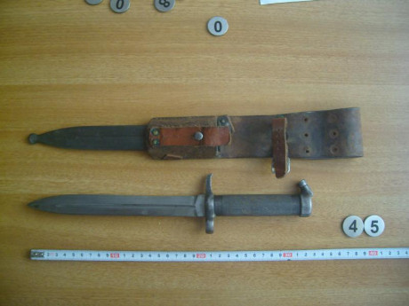 Vendo bayoneta sueca con vaina modelo 1896 estado muy bueno precio 60 €, todas mis bayonetas son originales 02