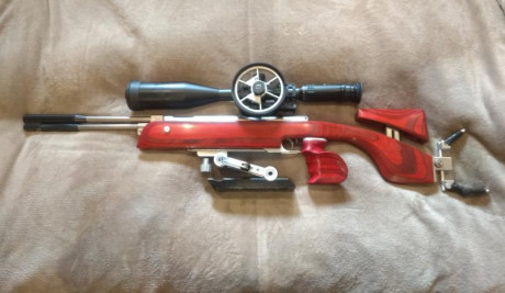 Por necesidad de hacer hueco pongo a la venta una de mis máquinas. Se trata de una Weihrauch Hw97k calibre 11