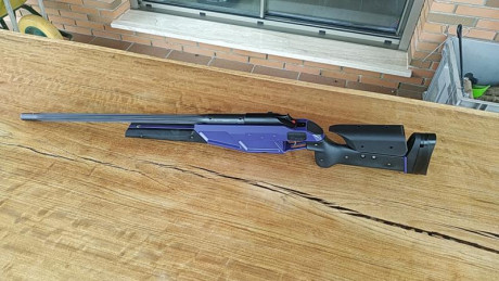 Se vende rifle BLASER UIT R93 con cañon pesado acanalado calibre 308 win en muy buen estado, revisado 00