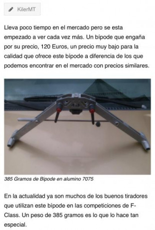 Hola,
llevo poco más de un mes tirando en Mini F-Class, a 100 y 50m, tengo una Anschutz 54, y necesito 20