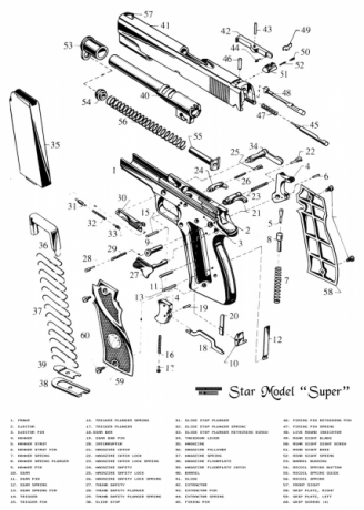 Hola
El paso del tiempo y un total descuido por parte de su dueño, ha hecho mella en la pistola de referencia; 00
