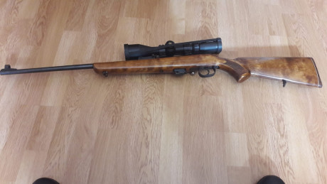 Excelente carabina fabricada en la antigua URSS de la marcada Baikal Modelo TOZ 1701 Calibre 22.
Carabina 01