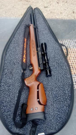 Vendo hatsan bt65 sb w calibre 5.5 version madera precio nueva 750€  la vendo con bomba llenado precio 00