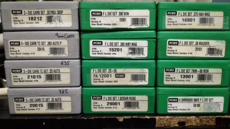 Un amigo vende varios juegos de dies RCBS, todos con muy poco uso:

Arma Larga:
.308 W, 30 € VENDIDO
.300 00