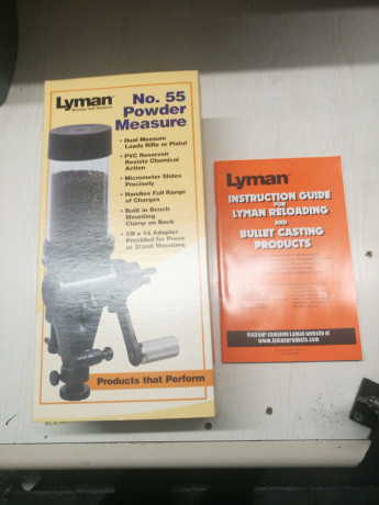 Dosificador lyman modelo 55 -
Precio 75€ + gasto de envío. 02
