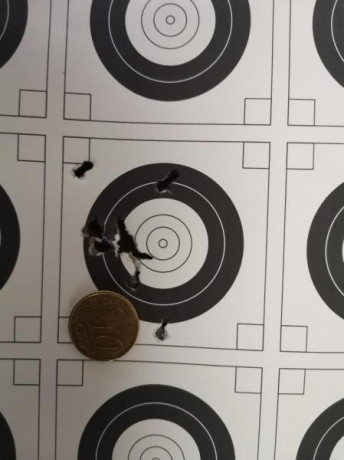 Bueno, para animar el foro un poco, propongo colgar fotos de dianas y arma usada para ello, pudiendo ser 20