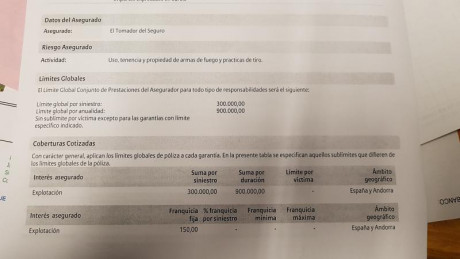 Hola compañeros. A ver si me orientados un poco. Tengo la licencia federativa de caza y el seguro que 141