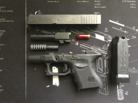 Pues lo dicho cambio mi glock 27 3 generación en calibre 40 s&w por escopeta táctica preferentemente 00
