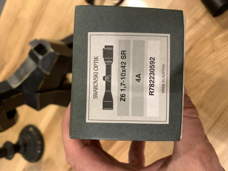 vendo este visor ,reticula 4A , es de carril y lleva instalada torreta balística , colocada en 2019

el 11