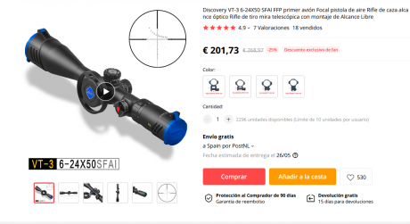 Buenas a todos,

Quería pedir consejo para comprarme un visor para tirar a, como mucho, 50 metros sobre 30