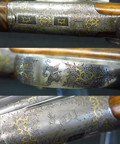 Vendo una maravilla unica, cañon exagonal gravaciones estampadas en oro es una pieza unica en el mundo 00