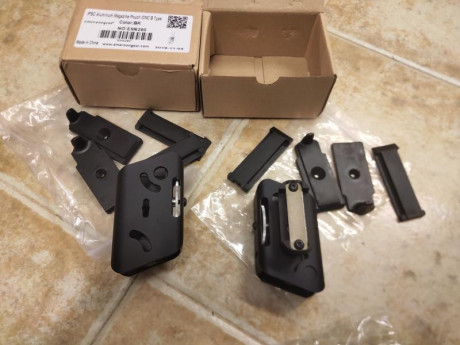 Vendo 2 portacargadores de aluminio marca Emerson para IPSC sin estrenar, son válidos para varias marcas 02