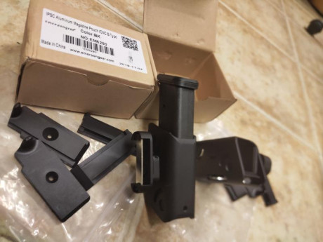 Vendo 2 portacargadores de aluminio marca Emerson para IPSC sin estrenar, son válidos para varias marcas 11