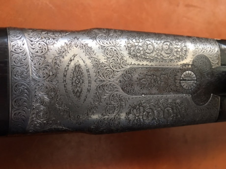 Vendo magnifica yuxtapuesta en estado impecable grabados Purdey Scroll, cañones de 66 con banda Churchill 21