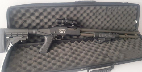  -Marca: Mossberg.
-Modelo (DESCATALOGADO): 590A1 BLACKWATER Mil-Spec-3443E/G (especificaciones militares).
-Estado: 00