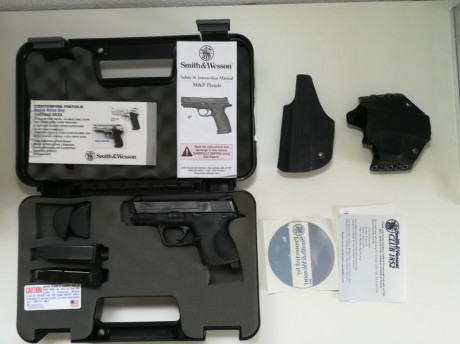 Vendo SMITH & WESSON MP9 COMPACT, casi nueva.
Entre 200 y 250 disparos. Con su caja original, 2 suplementos 00