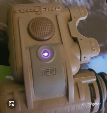 Linterna de casco Surefire HL-1. 3 led blancos, 2 led rojos. Con luz IFF inflarroja. Incluye adaptador 10