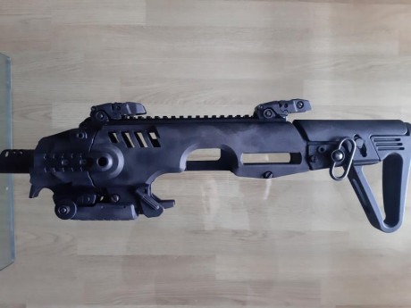Kit tipo Roni, para transformar una pistola Glock 17/19 (CO2 ó airsoft) en subfusil, encaje perfecto, 01