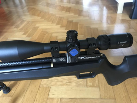 Hola , por falta de uso vendo fx typhoon 4.5 muy precisa.Se la compré a un compañero del foro hace unos 10