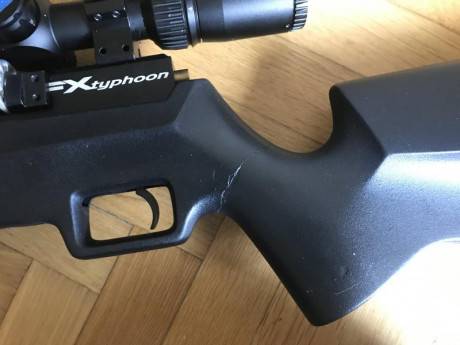 Hola , por falta de uso vendo fx typhoon 4.5 muy precisa.Se la compré a un compañero del foro hace unos 20