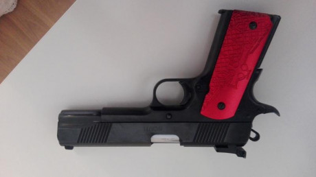 Buenas tardes,

Vendo para hacer hueco esta bonita Norinco 1911 en calibre 45 acp.
Esta super cuidada 12