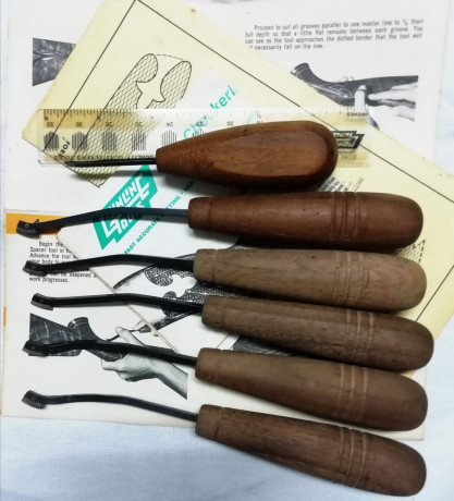 VENDO juego de herramientas para el cuadrillado de culatas, de la marca Gunline, es un set de seis piezas 01