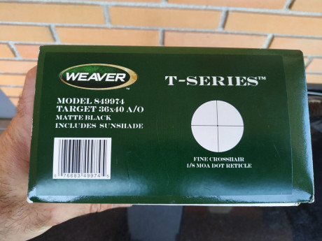 Se vende visor seminuevo sin ningun tipo de marca etc 
Anillas carril weaver desmontables de calidad incluidas. 02