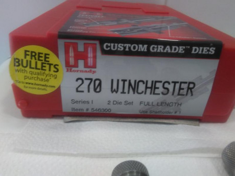 Vendidos...se puede cerrar.. :wink: 

Buenas tardes,

Se vende Set de DIEs calibre 270win compuesto por:

.- 21