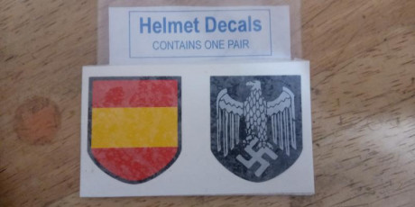 Buenas, busco copia de las calcas de la División Azul para recrear un casco alemán M-35.
Un saludo. 50