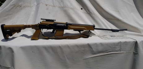  20200531_195027.jpg   SAIGA copia del AK 47 410/76  con culata extensible Tapco USA Cargador de 4 cartuchos, 11