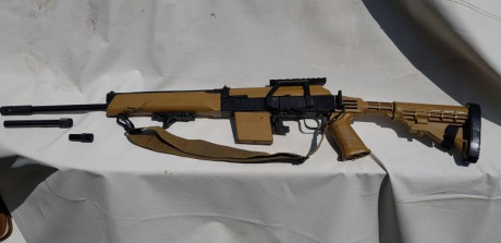  20200531_195027.jpg   SAIGA copia del AK 47 410/76  con culata extensible Tapco USA Cargador de 4 cartuchos, 10