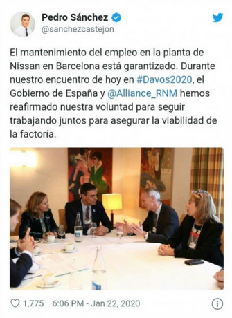 Por lo visto pasa su producción a Francia ; cual es el motivo , económico? . De momento un operario franceses 160