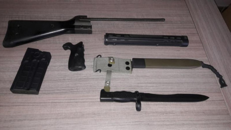 VENDIDO. SE PUEDE CERRAR ANUNCIO

Hola compañeros.

Conjunto para conversión de CETME C en HK G3, compuesto 00