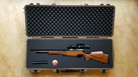Cambio carabina PCP AIR ARMS S400 4,5mm + visor MTC VIPER CONNECT SL 3 12X24 SCB2 + MONTURAS HAWKE 9-11mm 00