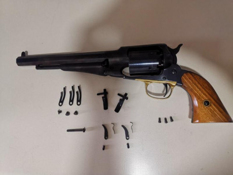 :helicopter: :clint: Remington 1858 Santa Barbara con  cola milano y repuestos,gatillo al pelo,ajustado 01