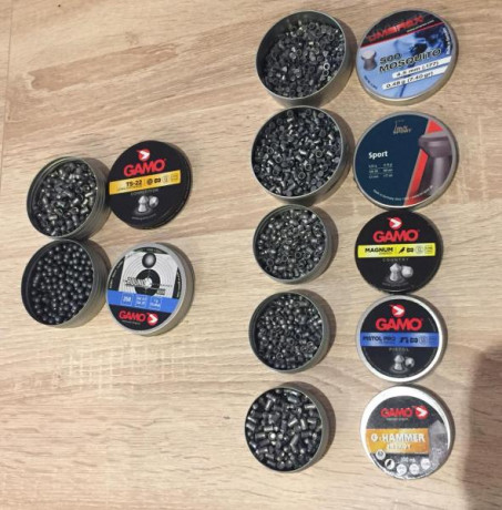 Vendo un surtido de balines de 4,5 y 5,5 de carabinas y pistolas varias que tuve.

Las vendo a 65% el 00