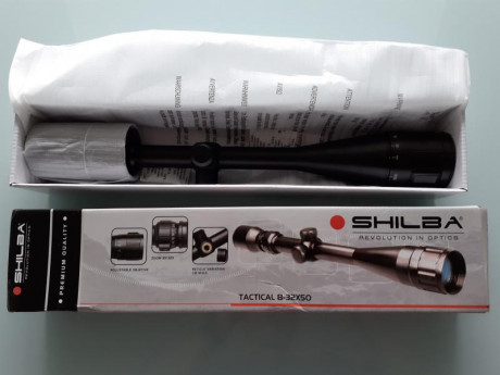 Visor especial field target o carabina 22 lr de 8-32x50 modelo tactical , retícula mill dot  corrige a 02