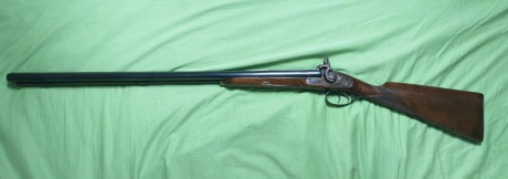 VENDIDA

escopeta paralela de perrillos avancarga marca A.M.R.  "Armas Aral"
Precio 425 eu 

Calibre 00