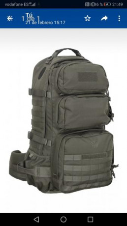Mochila de combate de estilo 3-Day con una capacidad de carga de hasta 45 litros. Mochila fabricada en 00