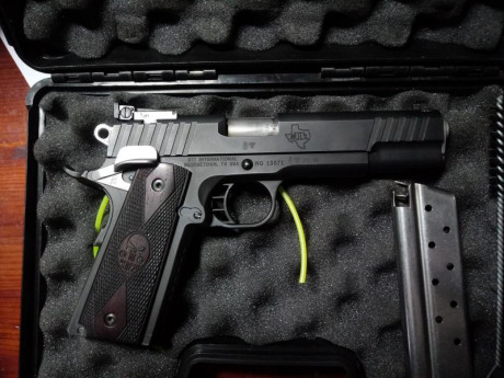 Hola, para hacer caja vendo varias de mis armas.
STI Trojan en 5" : 700€ (VENDIDA)
PARDINI HP32 WC 10