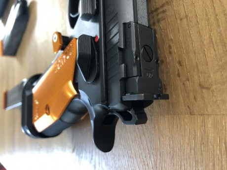 Vendo CZ 75 TSO, calibre 9mm, comprada en septiembre de 2019,
con alza LPA micrométrica. El precio de 00