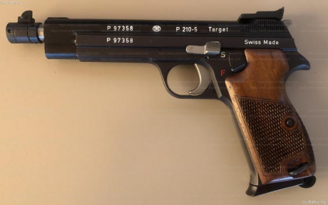 Estaría interesado en comprar pistola de 9mm SIG P210-6 con o sin alza micrométrica pero no deseo ni Sig 21