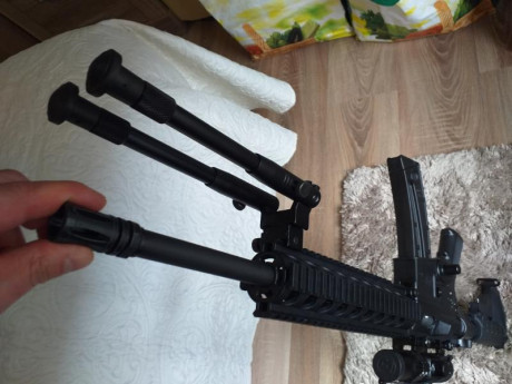 Se vende carabina en perfecto estado, incluye punto rojo Bushnell, bipode UTG, dos cargadores. Se entrega 00