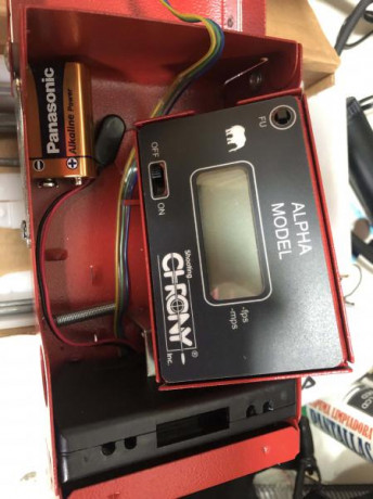 Vendo cronógrafo Chrony Alpha Master, en perfecto estado, sin un arañazo, ni marcas, se ha usado muy poco.
Portes 00