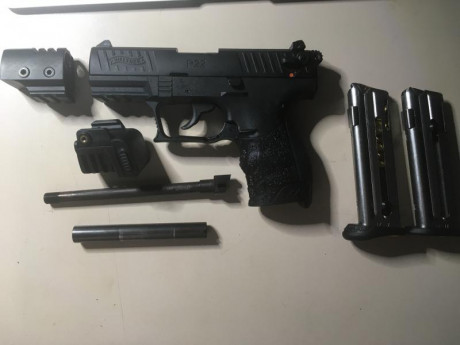 Vendo pistola calibre 22lr, Walther P22Q, se trata de el nuevo modelo de P22 que goza de diversas mejoras 02