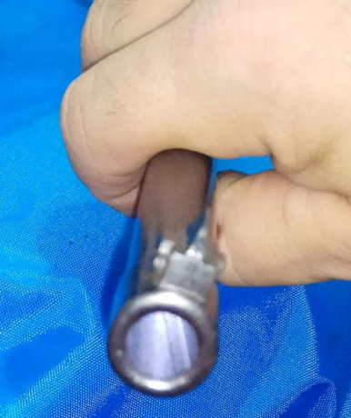 Se vende luger artillería, fabricada por DWM en 1915, este arma quedó en quinta posición en el segundo 11