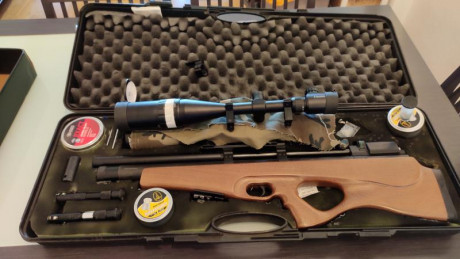 Buenas , vendo carabina Onix P10 en calibre 5.5. 
Por hacer hueco en el armero la pongo a la venta, 
Con 02