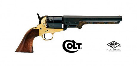  Colt Navy 1851 


Como indicaba su denominación de fábrica, el revólver Navy tenía un tamaño adecuado 00